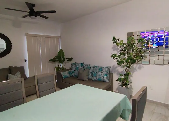 Departamento Bonito Y Cómodo Con Alberca Planta Baja Puerto Morelos
